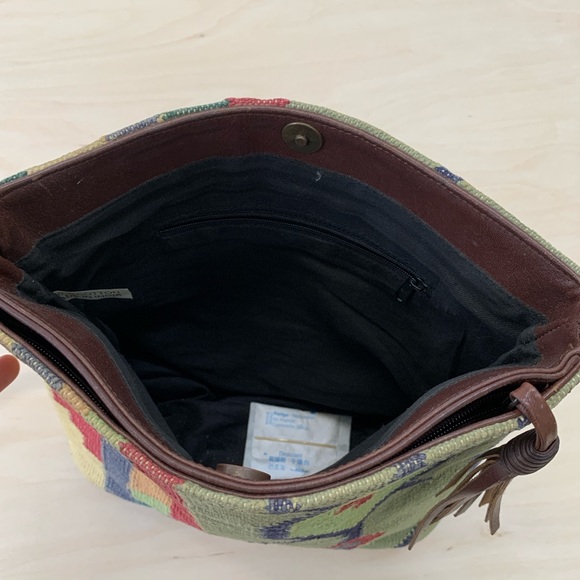 Vintage southwestern Boho Woven Crossbody Bag like Freepeople - Picture 4 of 5